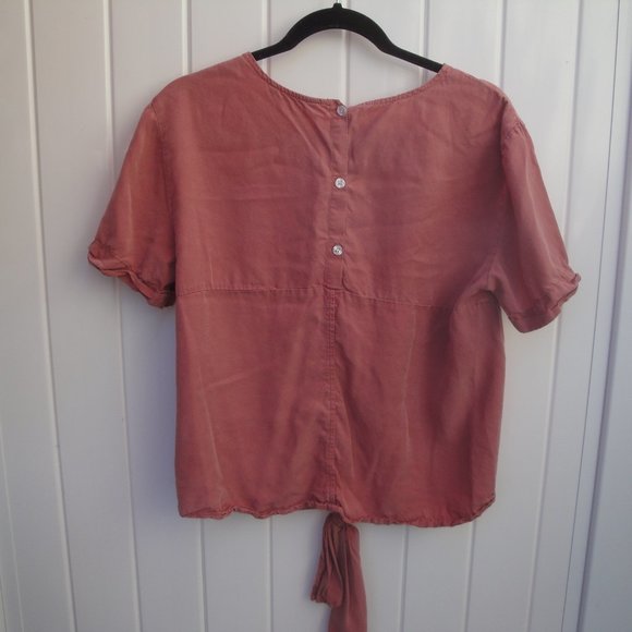 Anthropologie Velvet Heart Women's Top Small Desert Color Distressed Looking - Picture 3 of 3